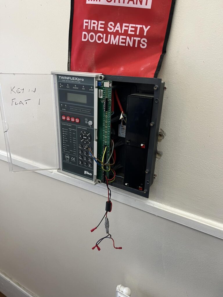 An opened fire detection system