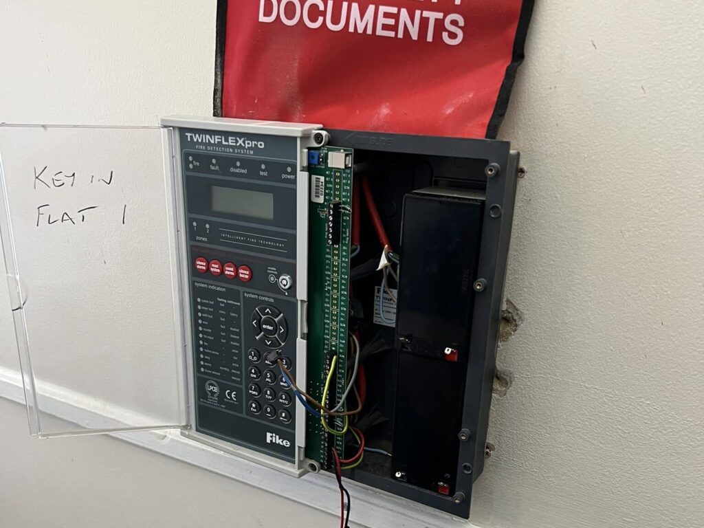 An opened fire detection system